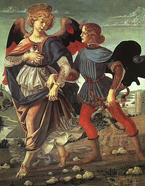 Andrea del Verrocchio Tobias und der Engel France oil painting art